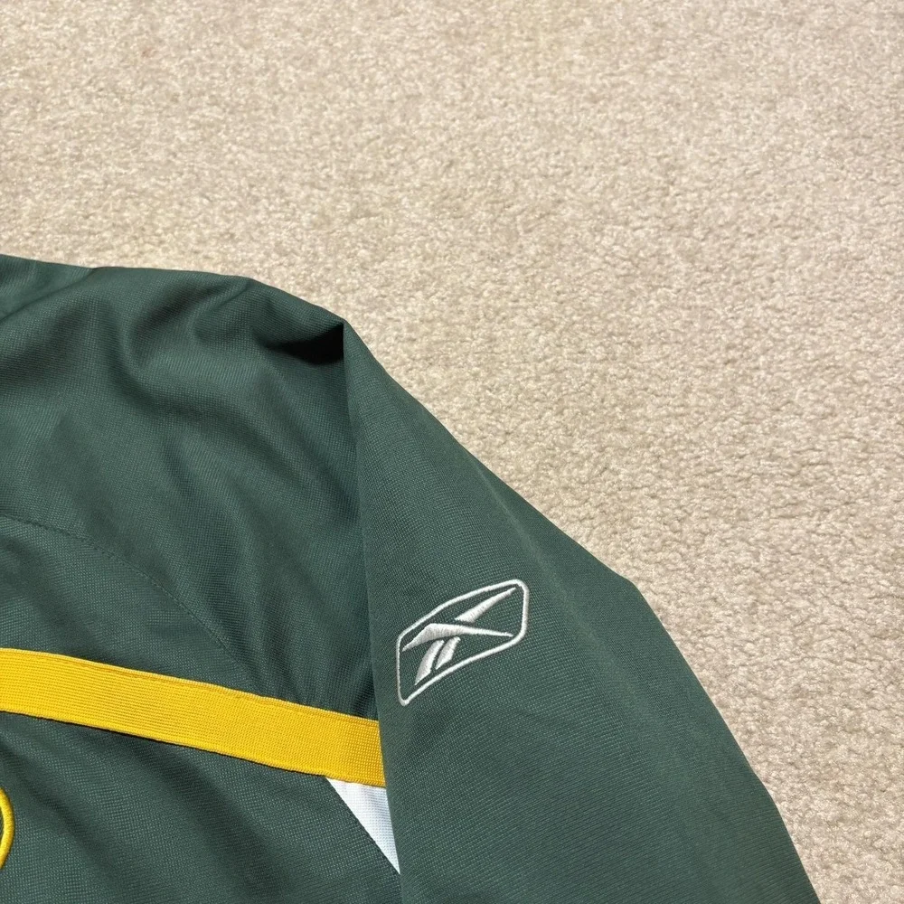 Green Bay Packers Jacket Mens‎ Large Green NFL Football Reebok Hooded Fleece
